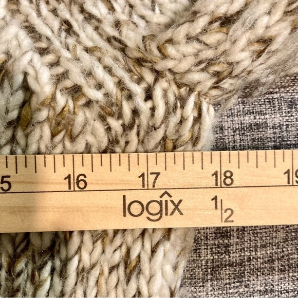 Gap Wool Blend Chunky Knit Belted Button Down Cardigan w/Pockets Size Small - Picture 8 of 10